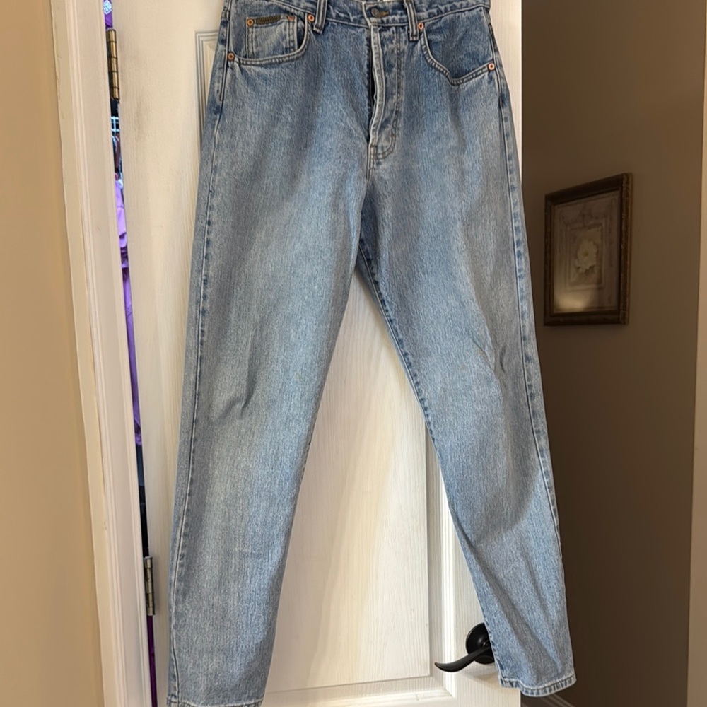 Calvin Klein Blue Straight Leg Jeans